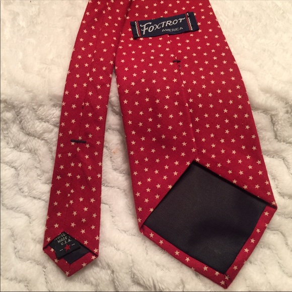 ✔️FoxTrot America Cranberry Red Necktie - Picture 3 of 5